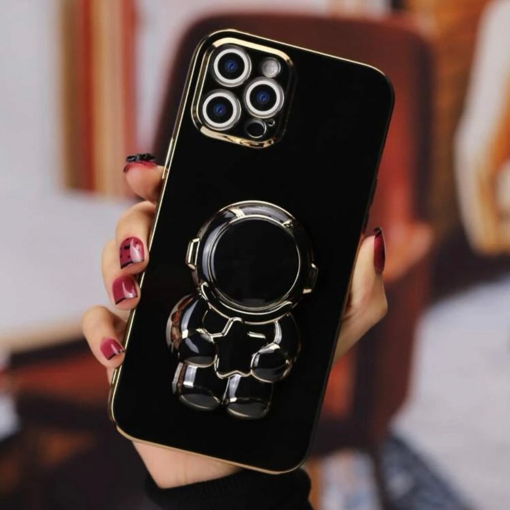 iPhone 14 pro max case with stand black or purple - Picture 4 of 10